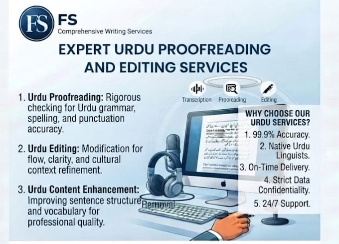 do english to urdu translation and urdu proofreading