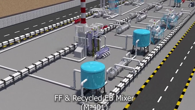 create 3d industrial animation engineering process and technical visualization