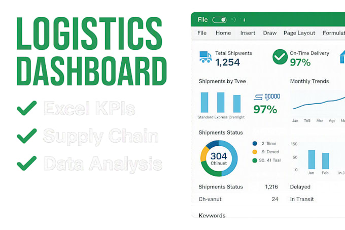 build logistics and supply chain dashboards in excel