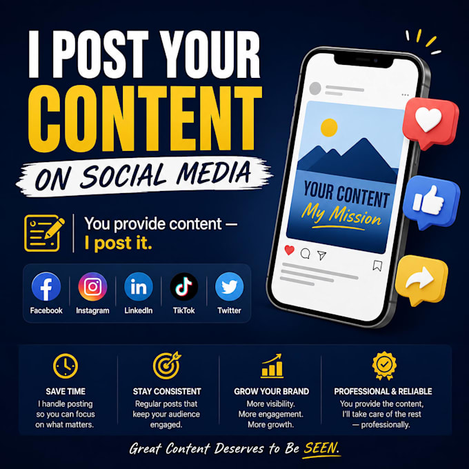 post and schedule content on all social media platforms