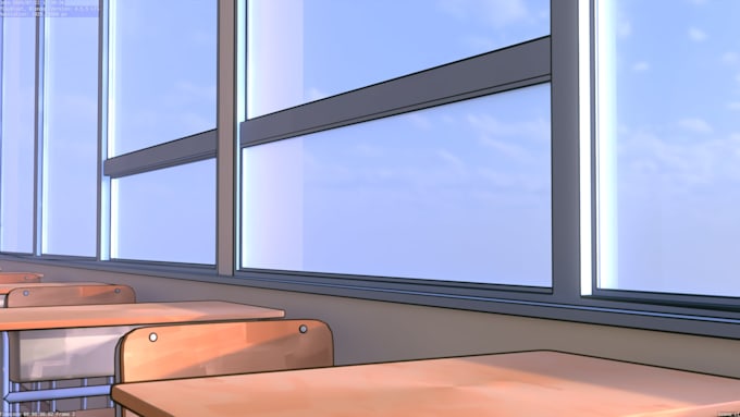 create stylized 3d anime background for you