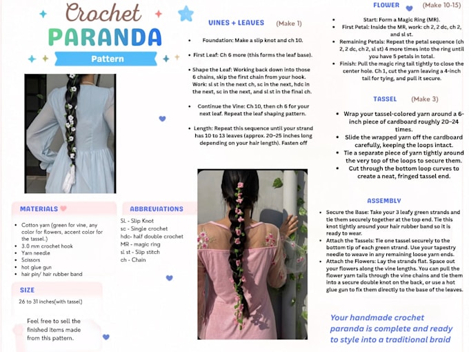 create a custom crochet pattern