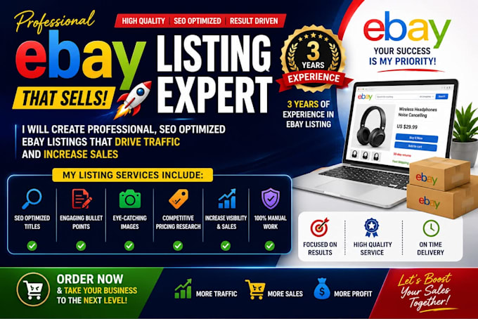 do ebay listing, ebay lister, ebay seo, ebay product listing
