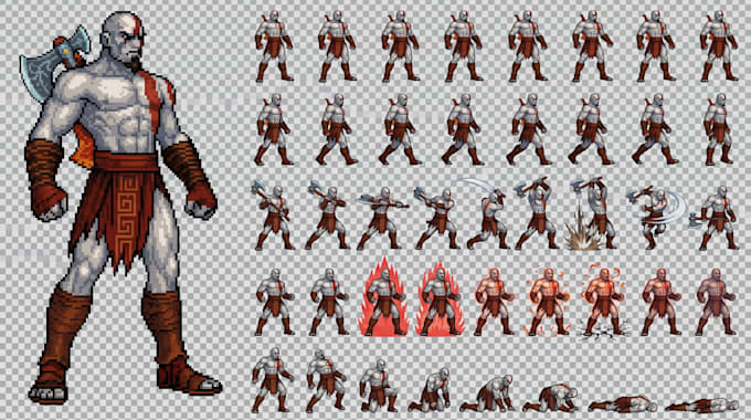do pixel art animation pixel sprite sheet pixel tileset  game art sprite sheet