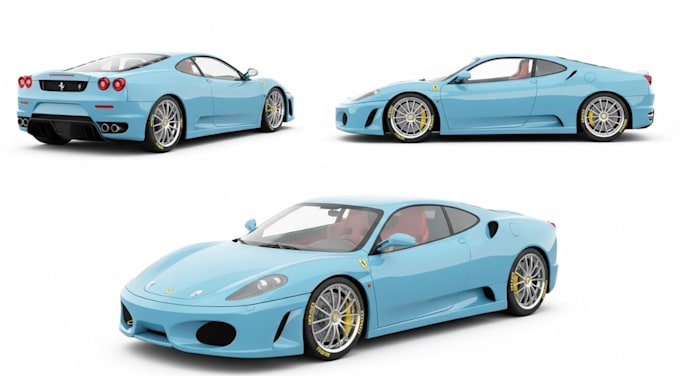 create hyper realistic 3d car models and studio renders for fivem and gta v