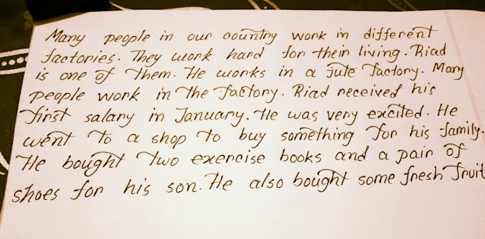 create cursive, neat and clean, typography handwriting