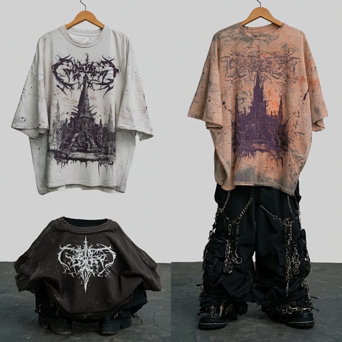 make grunge streetwear design for you