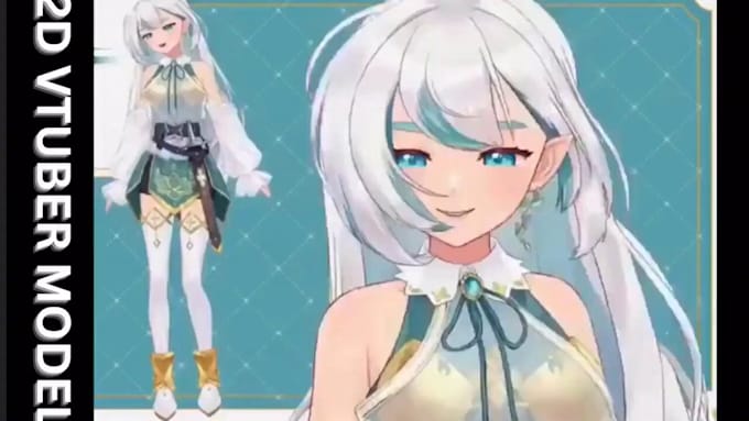 do 2d vtuber model anime vtuber live2d rigging 3d vtuber vroid twitch avatar