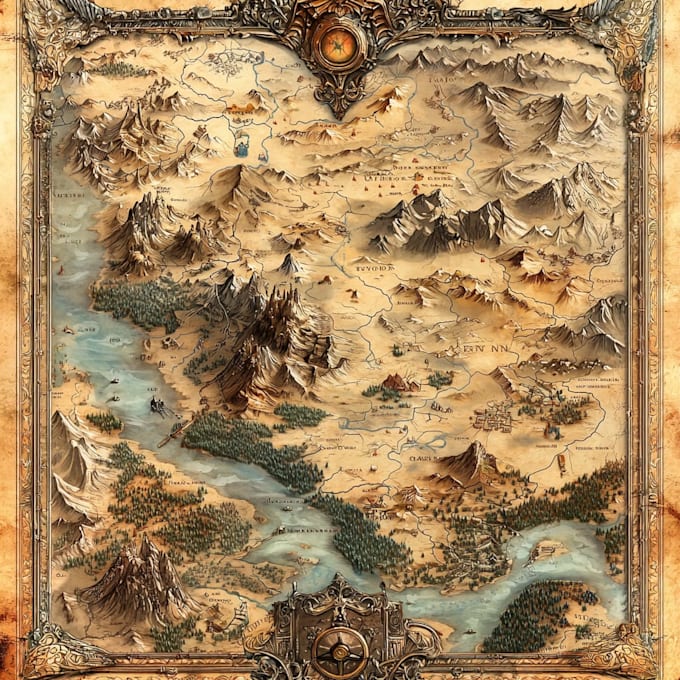 create a fantasy map for you