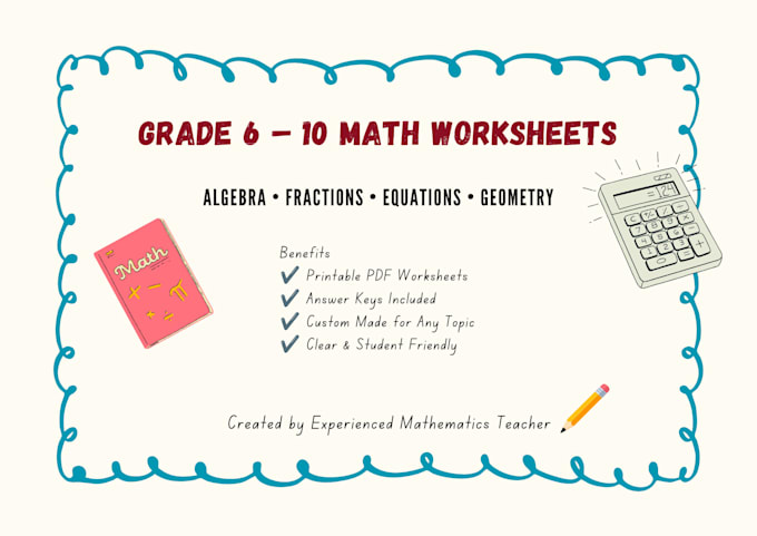 create professional and printable math worksheets