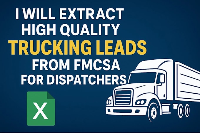 provide fresh trucking leads from fmcsa database