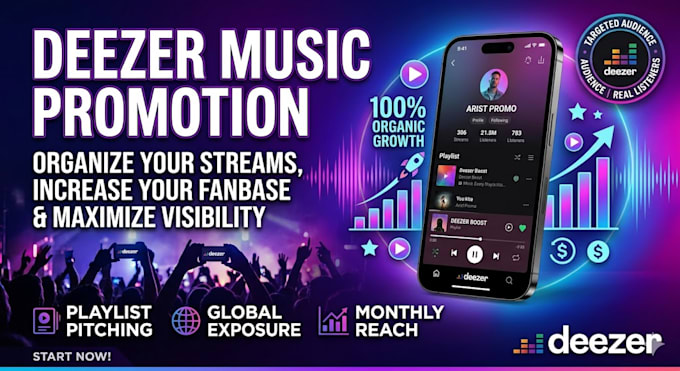 do organic deezer music promotion
