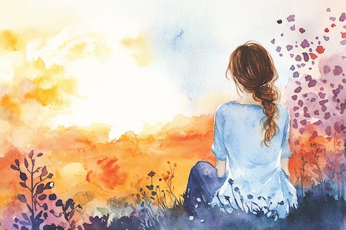 draw a watercolor illustration