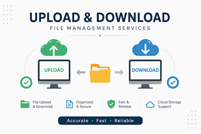 get file upload, download and data processing