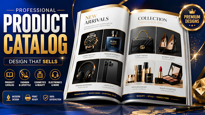 brochure design, product booklet, and catalog design