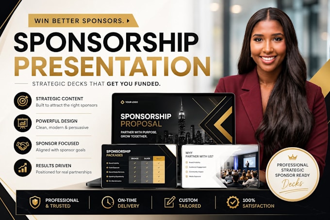 design high converting sponsorship deck and corporate proposal