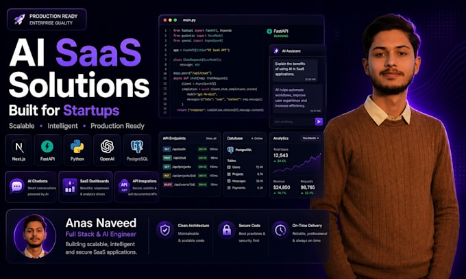 build ai saas apps with nextjs and fastapi
