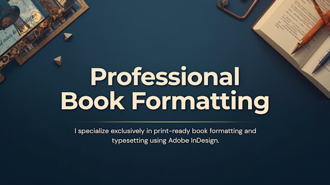 format your manuscript into a print ready PDF for amazon KDP