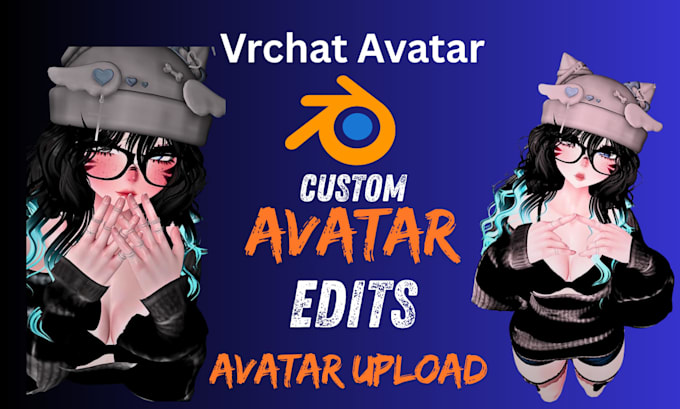 design and rig a custom vrchat avatar for pc and quest