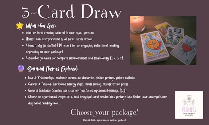 intuitive read a 3 card tarot spread