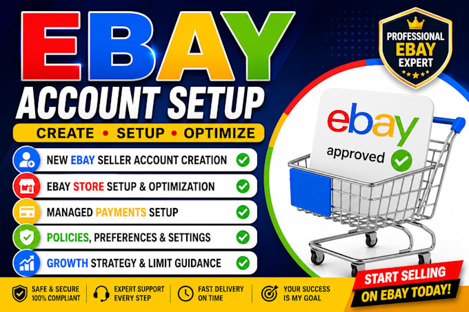 create, setup and optimize your ebay seller account for success