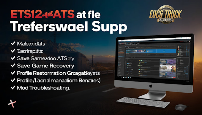 fix ets2 and ats save game, profile, and mod issues