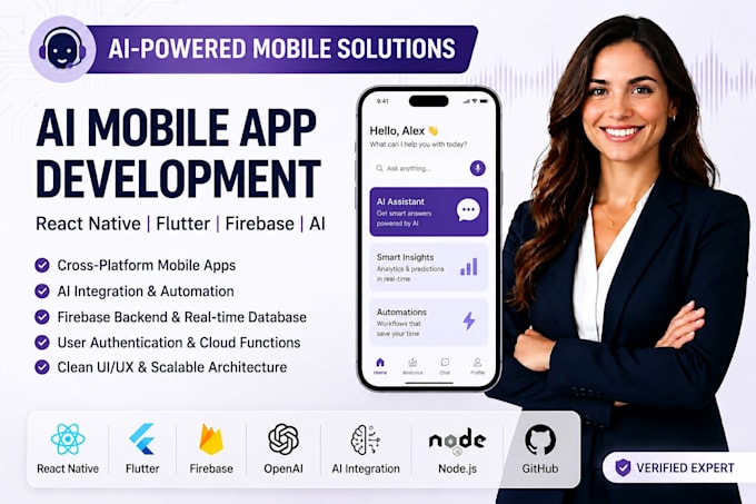 do react native ai mobile app development flutter firebase ai integration