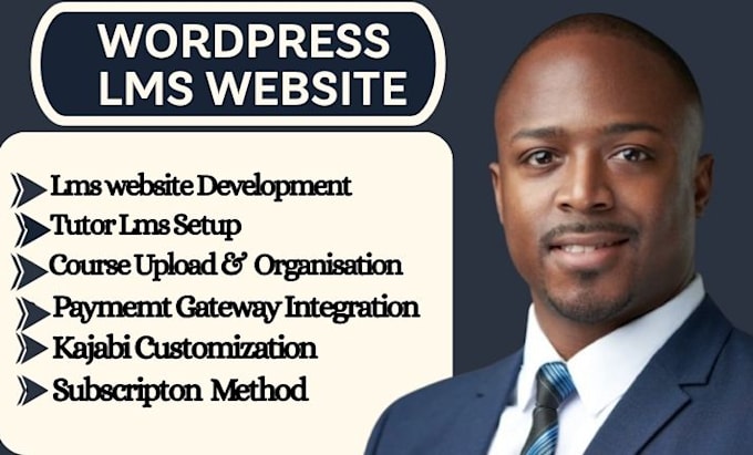 develop wordpress lms website with talentlms,tutorlms,buddyboss,learndash,kajabi