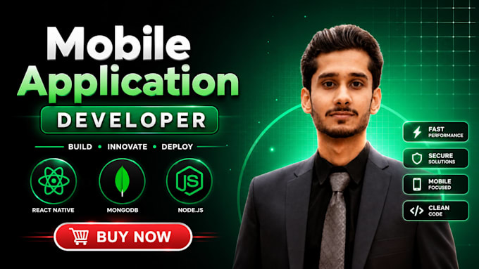 build custom mobile applications in react, node and mongo