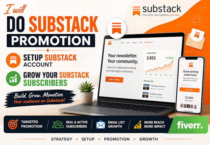 do substack promotion, substack newsletter, substack setup, substack subscribers