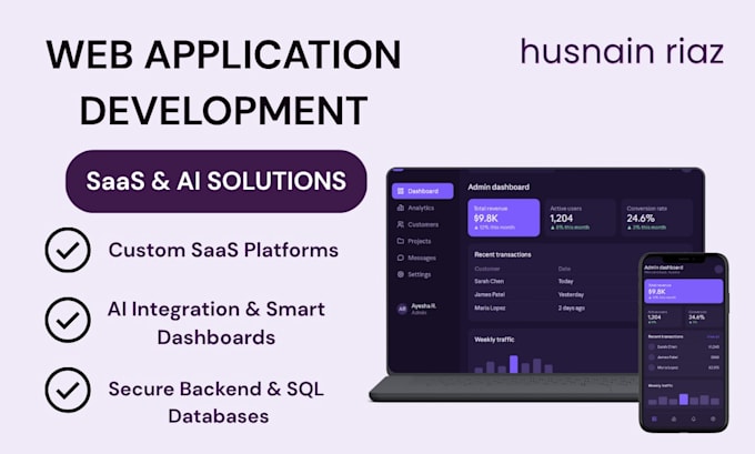 develop your custom saas and ai web application