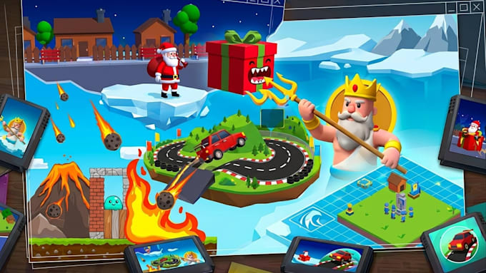 develop professional unity games for mobile and PC