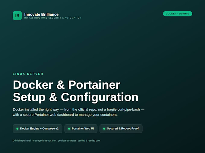 install docker and deploy self hosted apps on your server