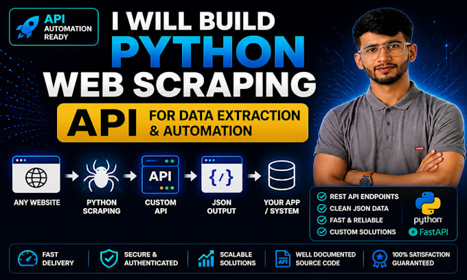 build a python web scraping API for data extraction and automation