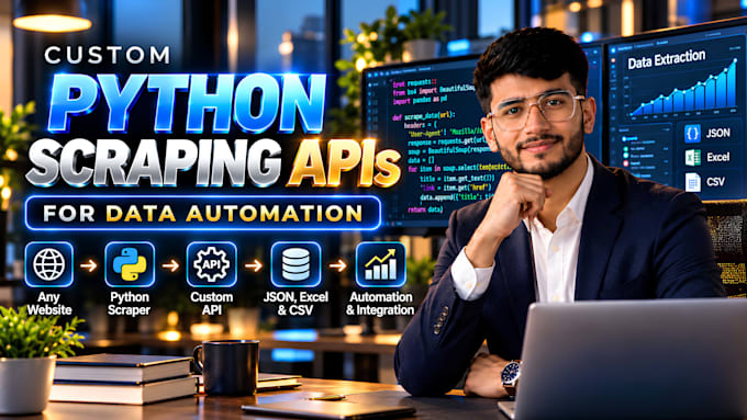 create scalable python scraping apis for data automation