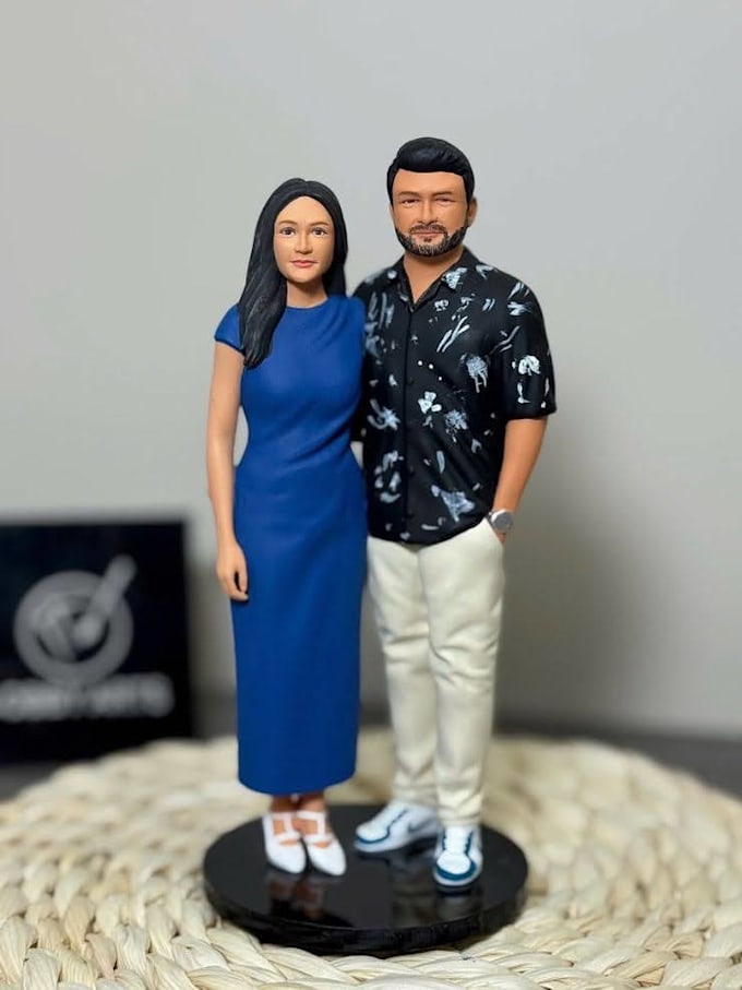 create custom 3d printable action figure, bobblehead or figurine from your photo
