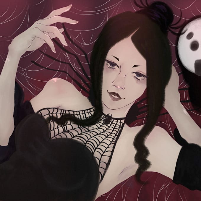draw bust up ilustration