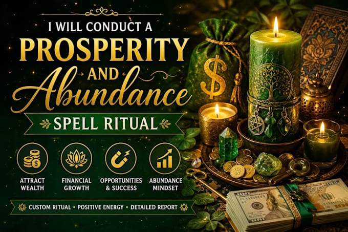 conduct a prosperity and abundance spell ritual