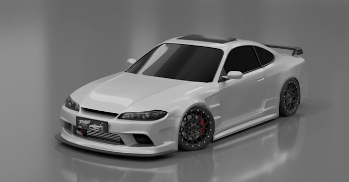create low poly and mid poly 3d car models for games