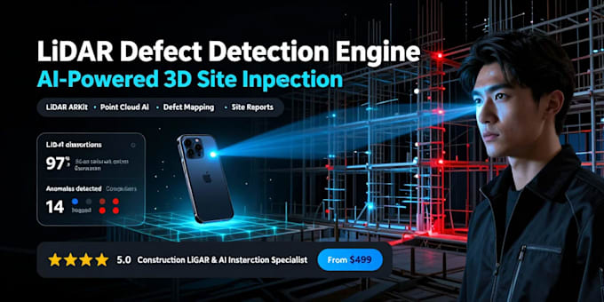 develop ai defect detection ios app using lidar point clouds for site inspection