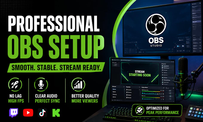 obs studio for professional streaming on twitch youtube
