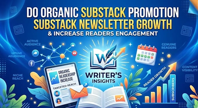 do substack promotion, substack newsletter, organic substack subscribers growth