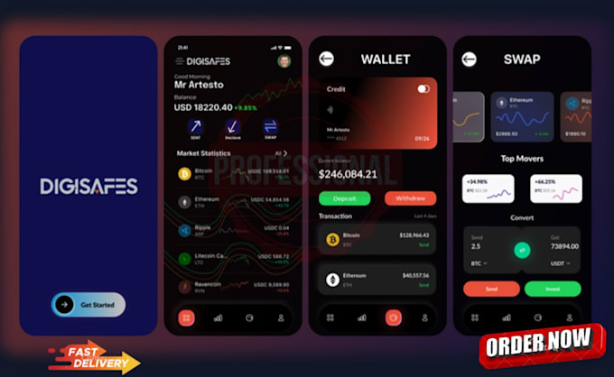 build crypto exchange app fintech app crypto wallet app web3 dapp smart contract