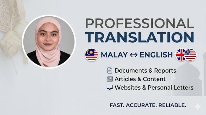 do accurate malay to english translation for your documents