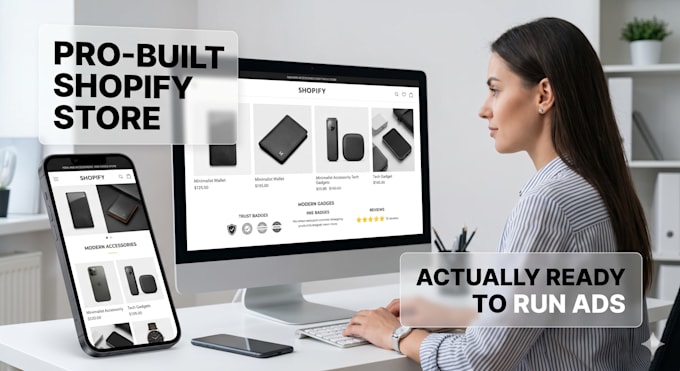 build a professional shopify dropshipping store with winning products