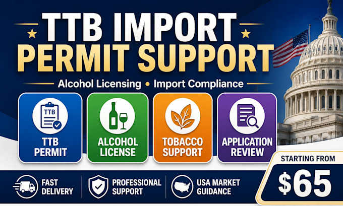 help with ttb import permits and US alcohol licensing