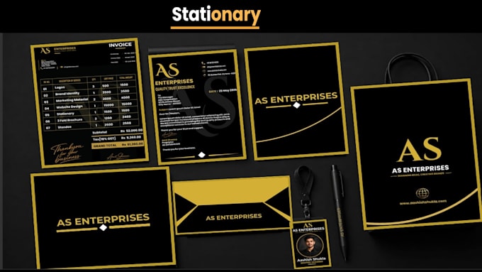 design professional stationery for your brand