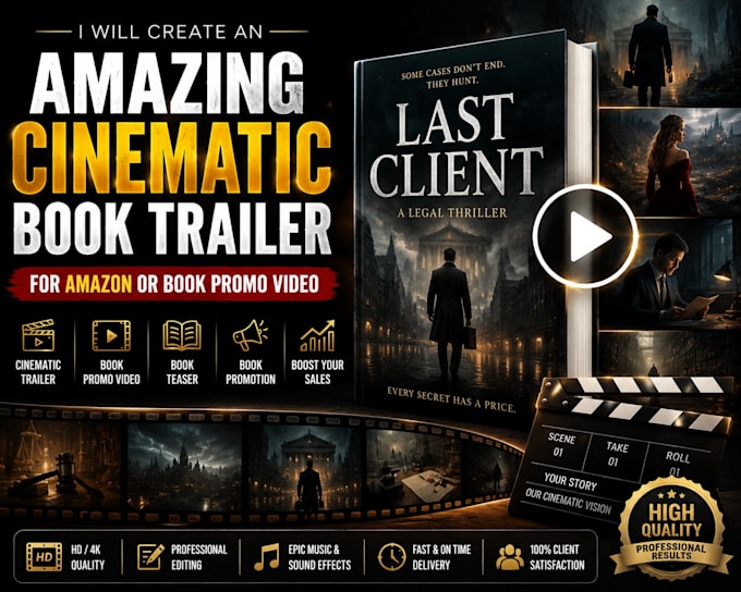 create cinemation book trailer video for amazon