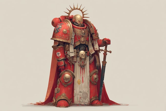 create a warhammer 40k character art
