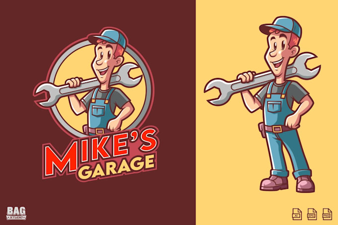 create a vintage tradesman logo for builders and contractors
